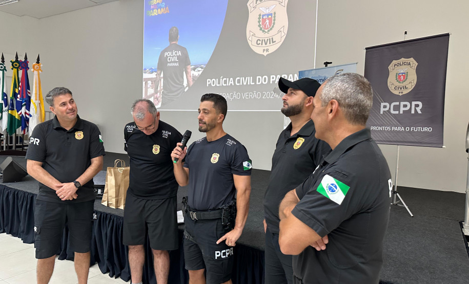 PCPR premia policiais civis que se destacaram na primeira fase do Verão Maior Paraná