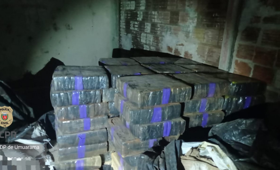 PCPR realiza primeira grande apreensão de drogas de 2025: mais de 1 tonelada de drogas apreendidas em Umuarama