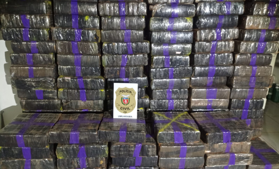 PCPR realiza primeira grande apreensão de drogas de 2025: mais de 1 tonelada de drogas apreendidas em Umuarama