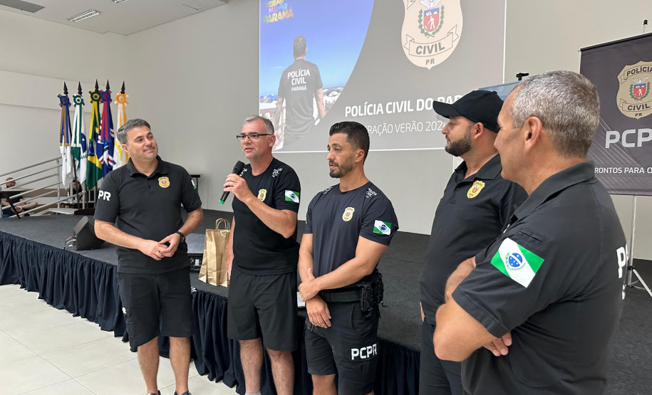 PCPR premia policiais civis que se destacaram na primeira fase do Verão Maior Paraná