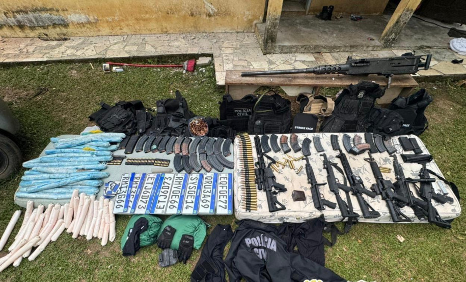 Polícias do Paraná impedem roubo de grandes proporções e apreendem arsenal em Ponta Grossa