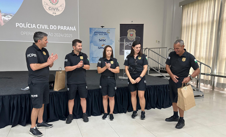PCPR premia policiais civis que se destacaram na primeira fase do Verão Maior Paraná