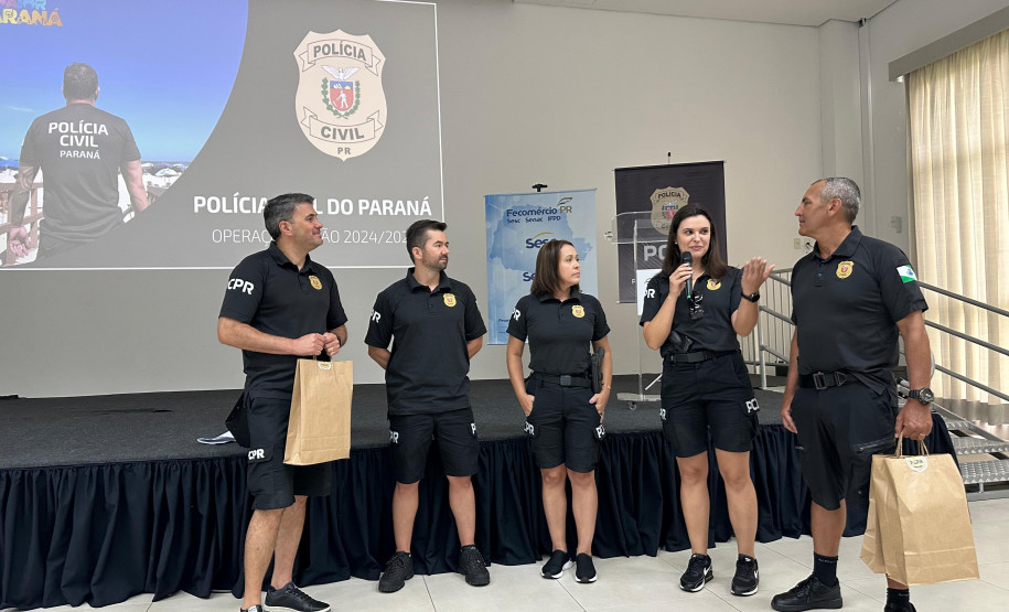 PCPR premia policiais civis que se destacaram na primeira fase do Verão Maior Paraná
