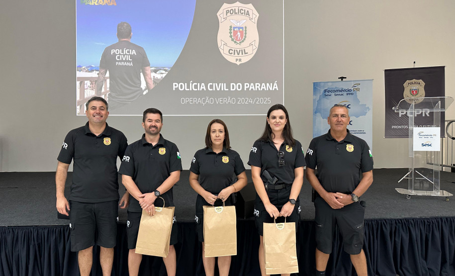 PCPR premia policiais civis que se destacaram na primeira fase do Verão Maior Paraná