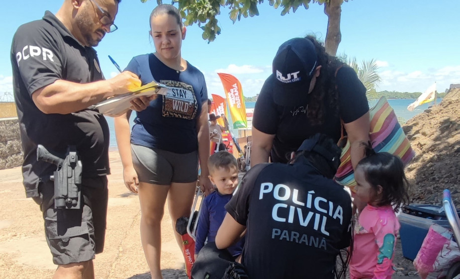 PCPR distribui pulseiras de identificação para crianças em Porto São José
