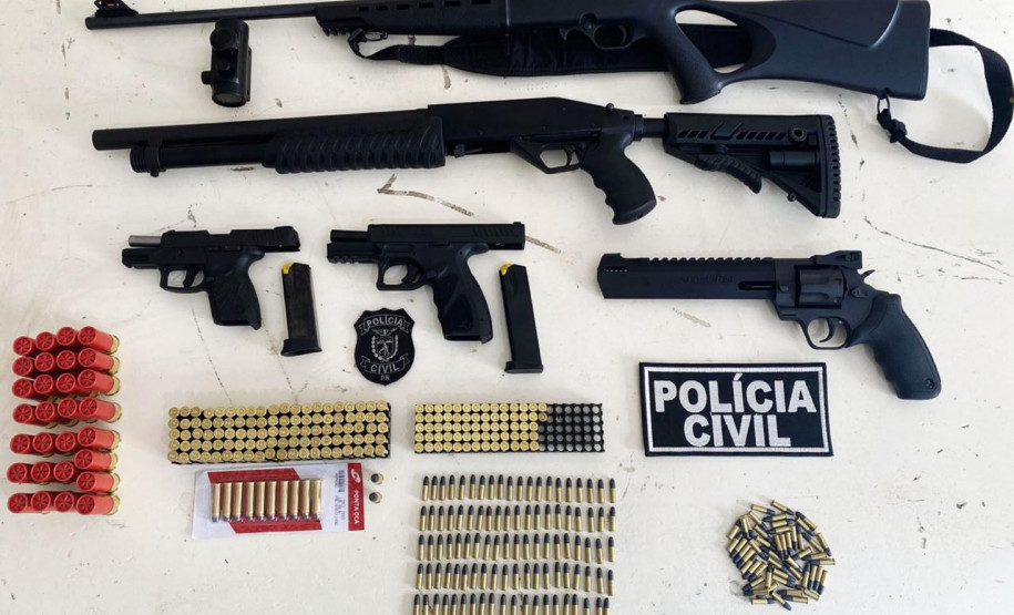PCPR apreende cinco armas de fogo durante ação em Cornélio Procópio