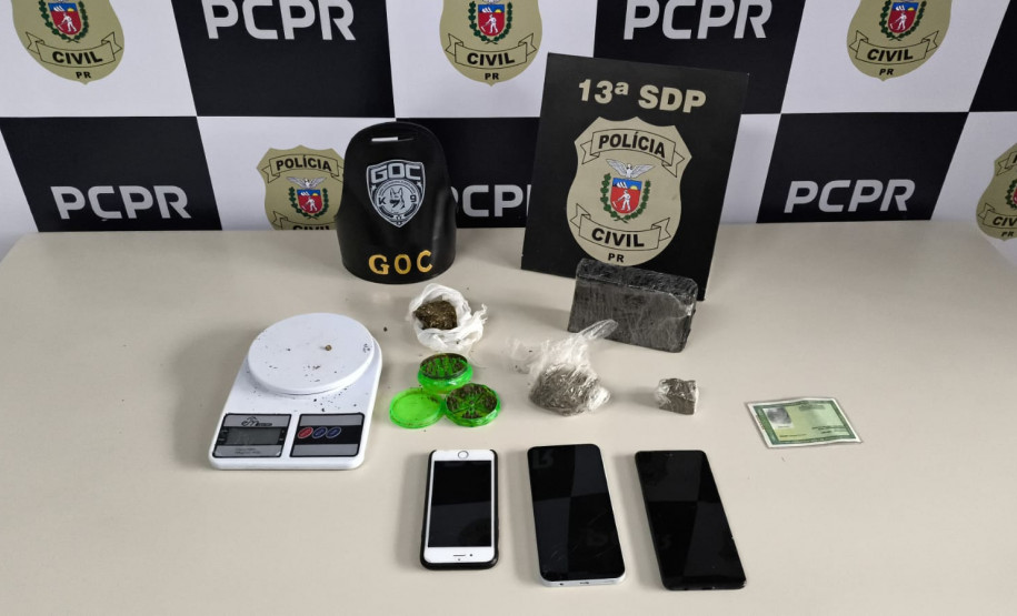 PCPR e GM prendem três homens em flagrante por tráfico de drogas em Ponta Grossa