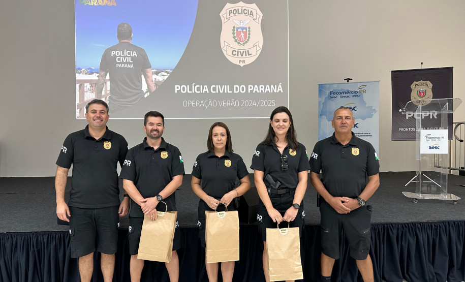 PCPR premia policiais civis que se destacaram na primeira fase do Verão Maior Paraná
