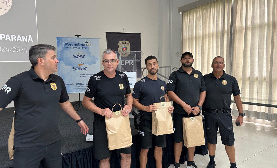 PCPR premia policiais civis que se destacaram na primeira fase do Verão Maior Paraná