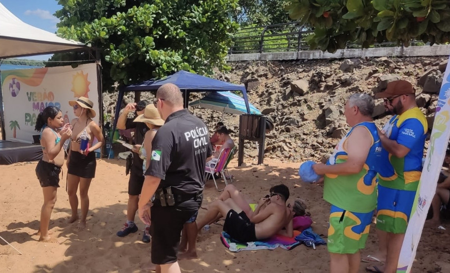 PCPR distribui pulseiras de identificação para crianças em Porto São José