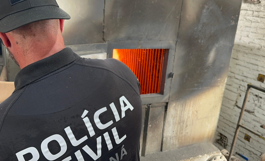 PCPR incinera mais de 15 quilos de drogas apreendidas em 2024 e 2025 no Litoral do Paraná