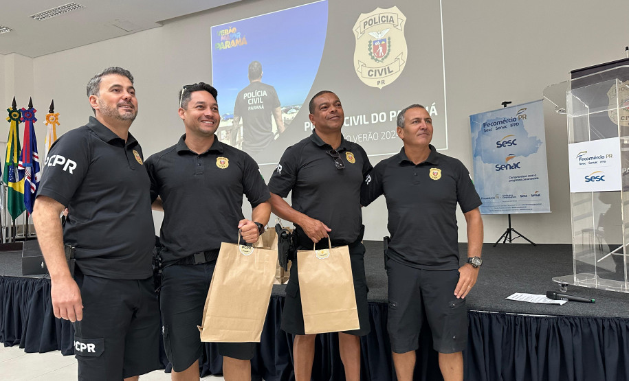 Servidores da PCPR recebem homenagem por produtividade na 1ª fase do Verão Maior Paraná