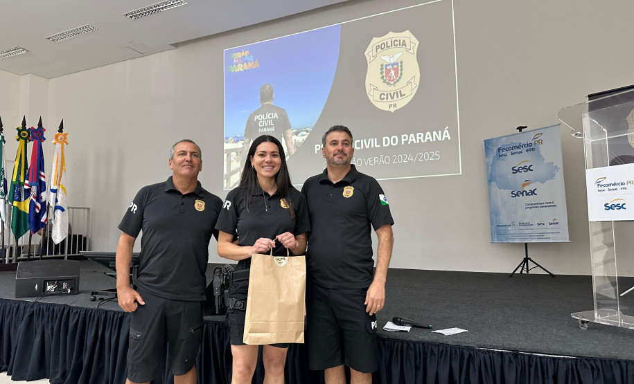 Servidores da PCPR recebem homenagem por produtividade na 1ª fase do Verão Maior Paraná