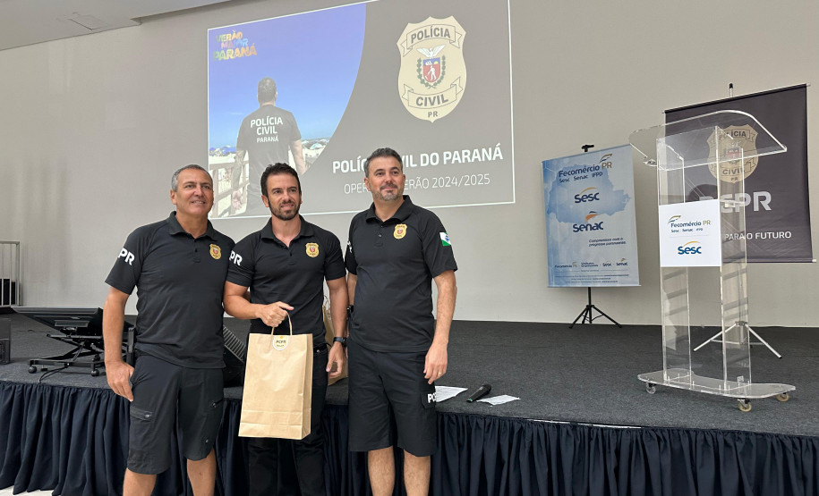 Servidores da PCPR recebem homenagem por produtividade na 1ª fase do Verão Maior Paraná
