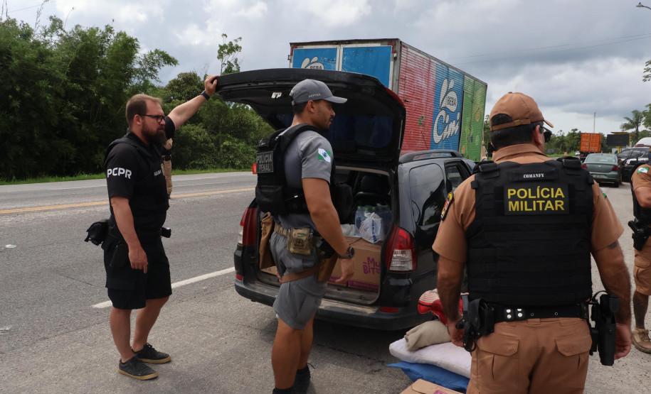 Forças de segurança fazem operação integrada nas rodovias de acesso ao Litoral