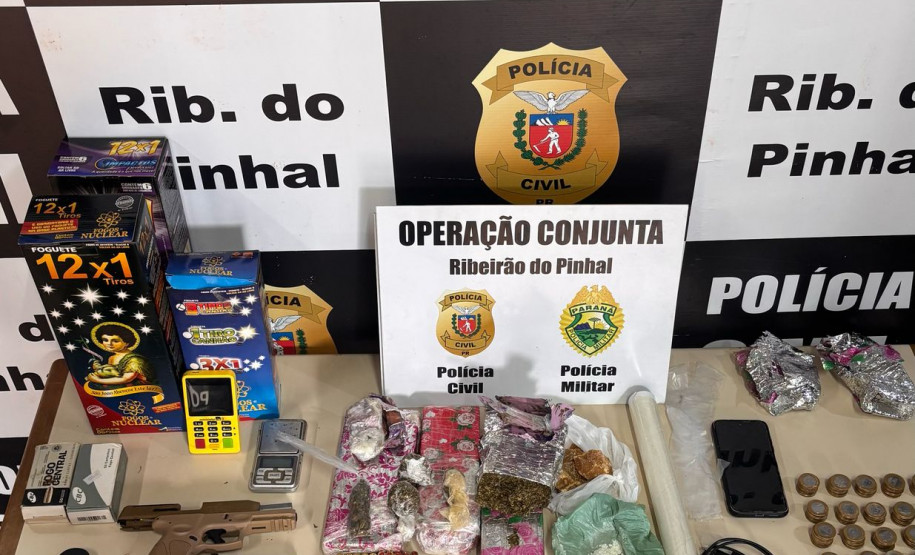 PCPR e PMPR prendem duas pessoas e apreendem drogas em Jundiaí do Sul