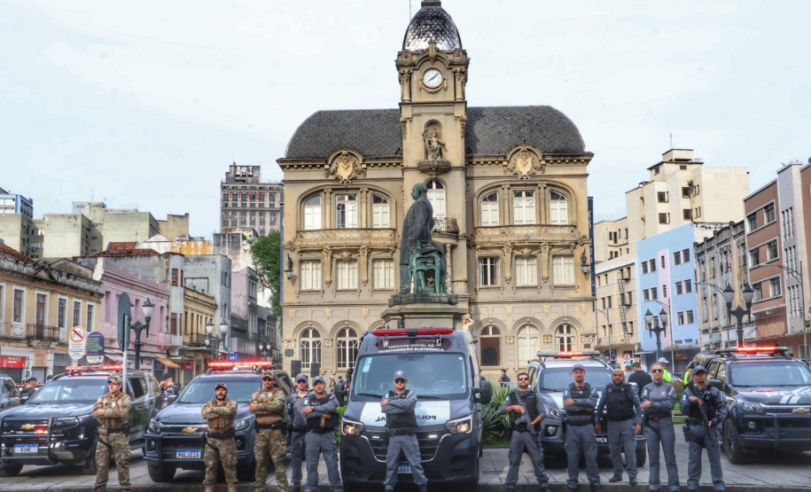 Segurança reforçada em Curitiba: Estado e prefeitura montam força-tarefa para região central