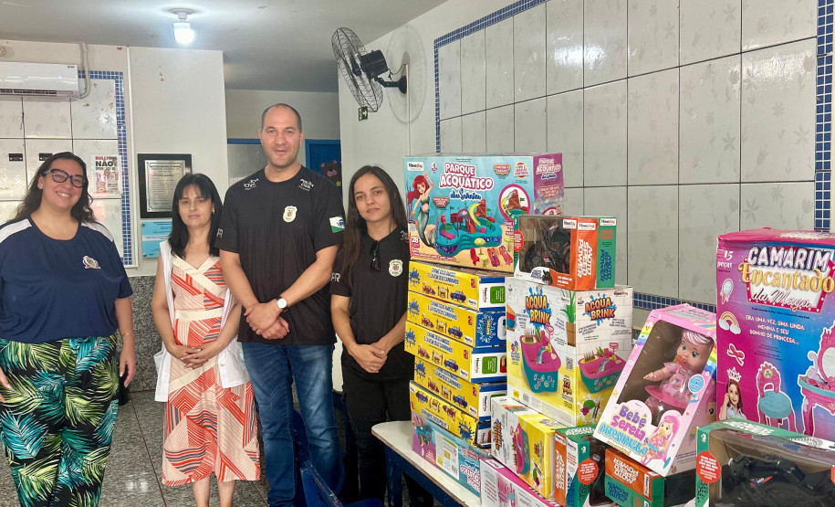 PCPR realiza ação solidária e distribui mercadorias recuperadas para CMEIs de Mamborê