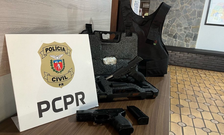 PCPR prende suspeito de homicídio e apreende arma do crime em Arapongas