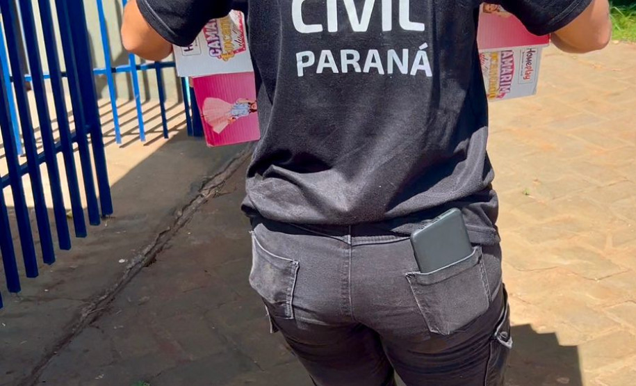 PCPR realiza ação solidária e distribui mercadorias recuperadas para CMEIs de Mamborê