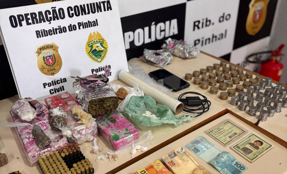 PCPR e PMPR prendem duas pessoas e apreendem drogas em Jundiaí do Sul