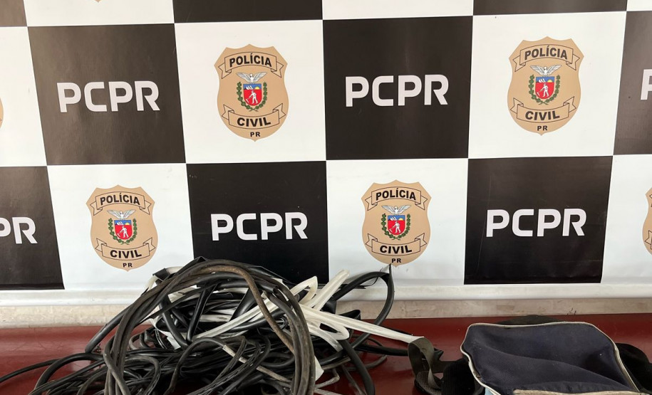 PCPR prende dois homens em flagrante por furto e receptação de fios de cobre em Dois Vizinhos