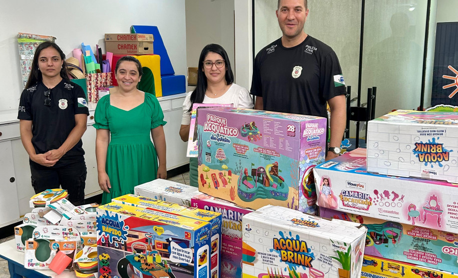 PCPR realiza ação solidária e distribui mercadorias recuperadas para CMEIs de Mamborê