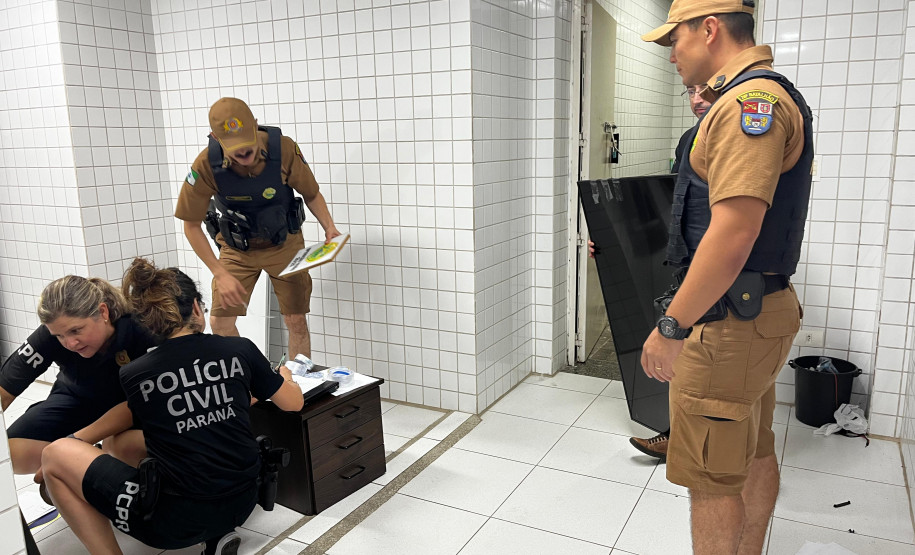 PCPR e PMPR apreendem mais de 100 televisores durante operação em combate ao estelionato em Matinhos