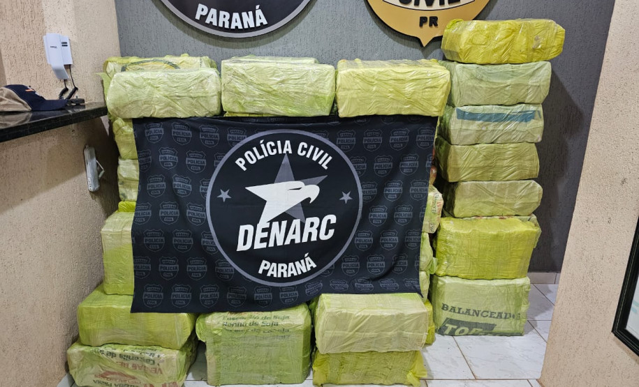 PCPR prende quatro homens em flagrante e apreende mais 980 quilos de maconha em São Miguel do Iguaçu