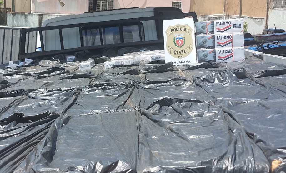 PCPR prende quatro homens e apreende mais de 150 caixas de cigarros em Umuarama