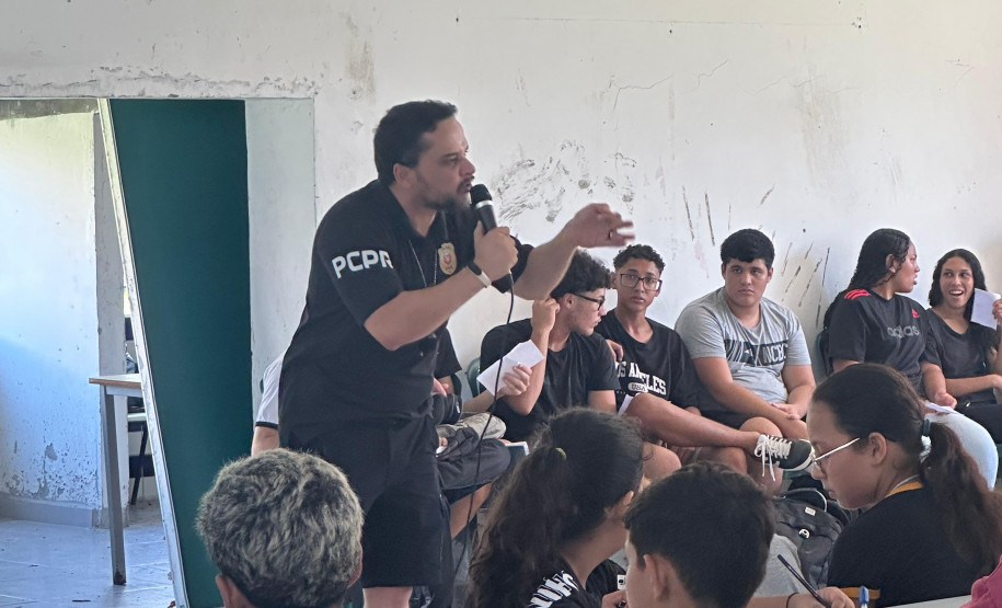 PCPR realiza palestra orientativa em combate a crimes sexuis em Pontal do Paraná