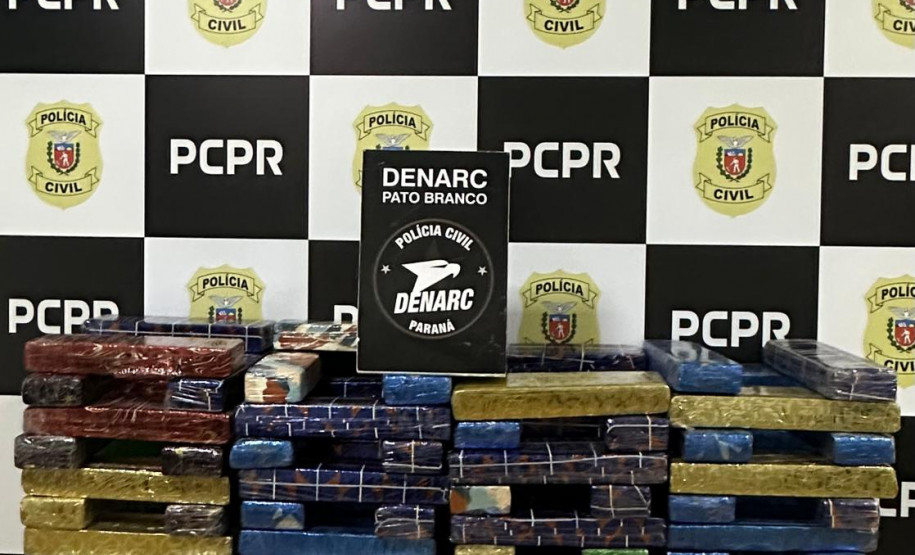 PCPR prende homem em flagrante por tráfico de drogas e apreende carga avaliada em R$ 134 mil em Pato Branco