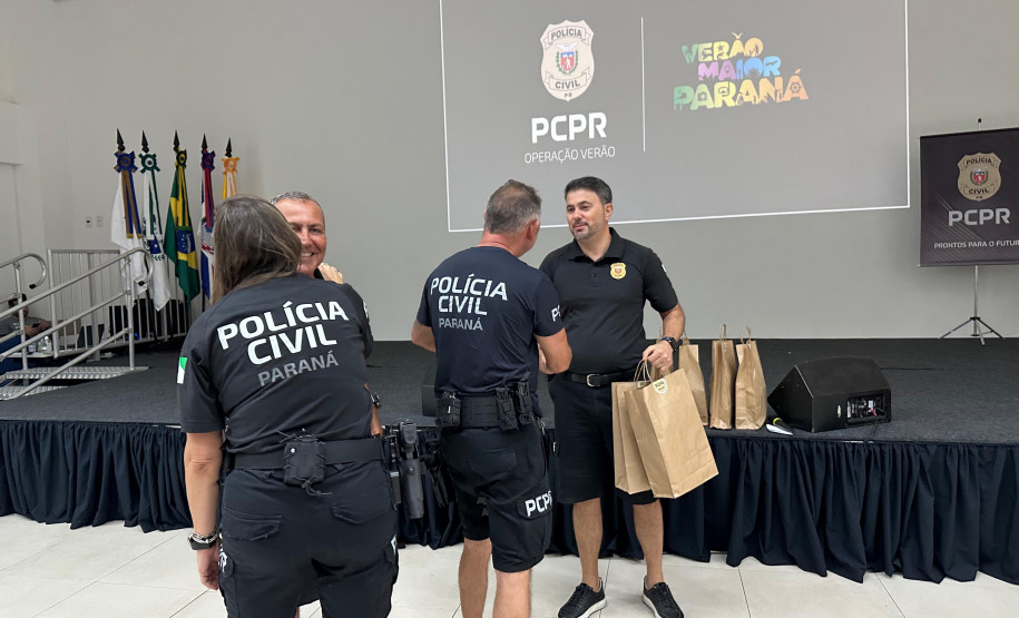 PCPR homenageia policiais plantonistas que tiveram destaque na segunda fase do Verão Maior Paraná