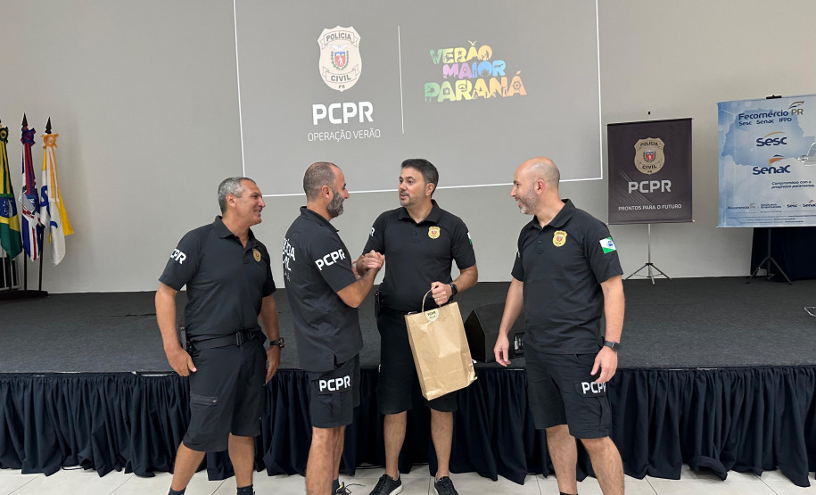 PCPR homenageia policiais plantonistas que tiveram destaque na segunda fase do Verão Maior Paraná