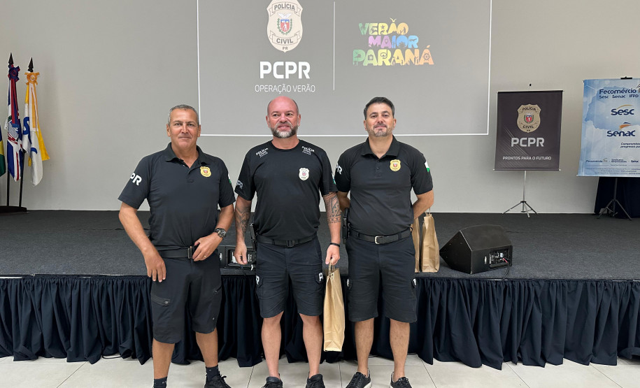 PCPR homenageia policiais plantonistas que tiveram destaque na segunda fase do Verão Maior Paraná