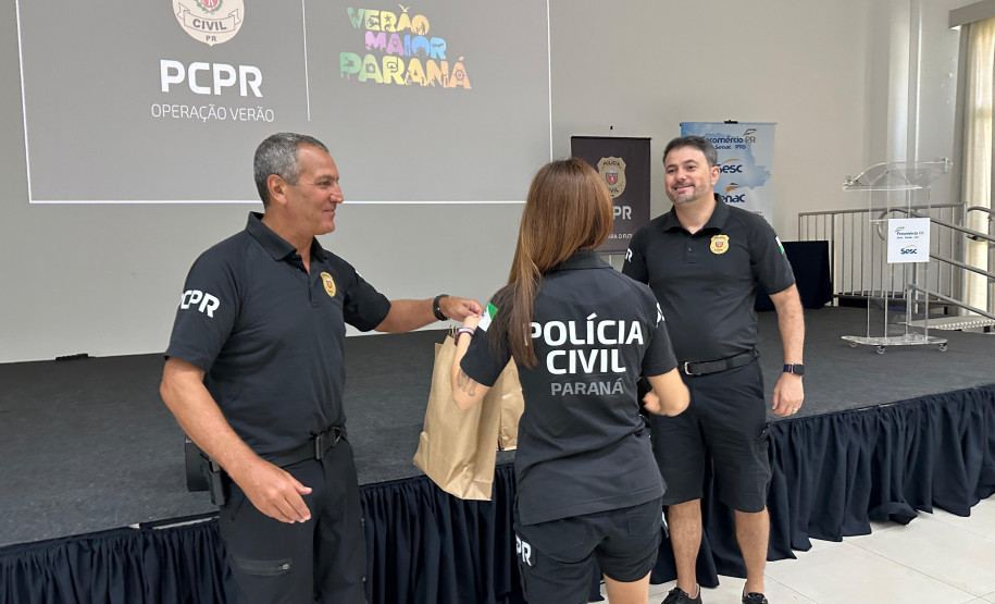 PCPR homenageia policiais plantonistas que tiveram destaque na segunda fase do Verão Maior Paraná