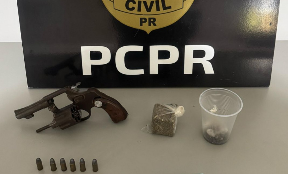 PCPR e PMPR prendem homem em flagrante por posse ilegal de arma de fogo e tráfico de drogas em Loanda