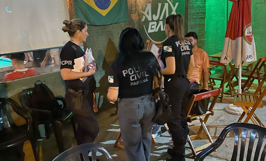 PCPR promove ação educativa em bares e restaurantes em União da Vitória