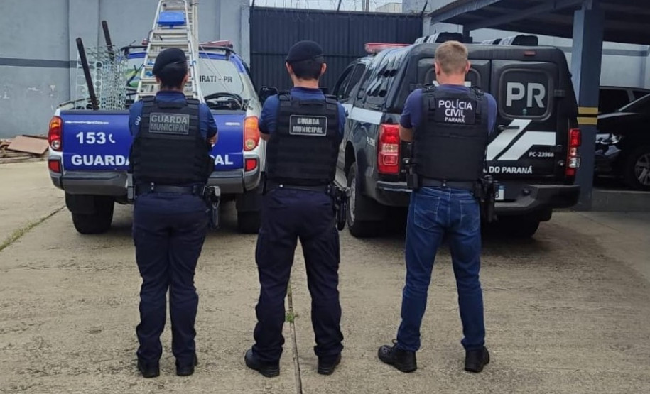 PCPR e GCM prendem suspeitos de receptação de cabos de energia furtados em Irati