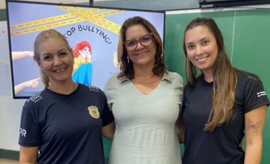 PCPR realiza palestra em combate ao bullying em Colégio Estadual de Rolândia