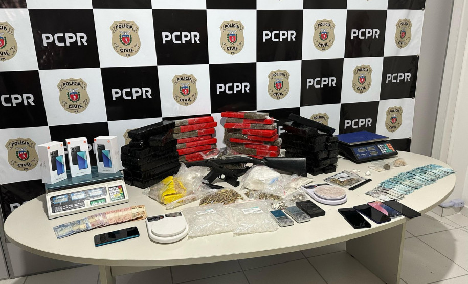 PCPR prende oito em operação contra organização ligada ao tráfico e lavagem de dinheiro