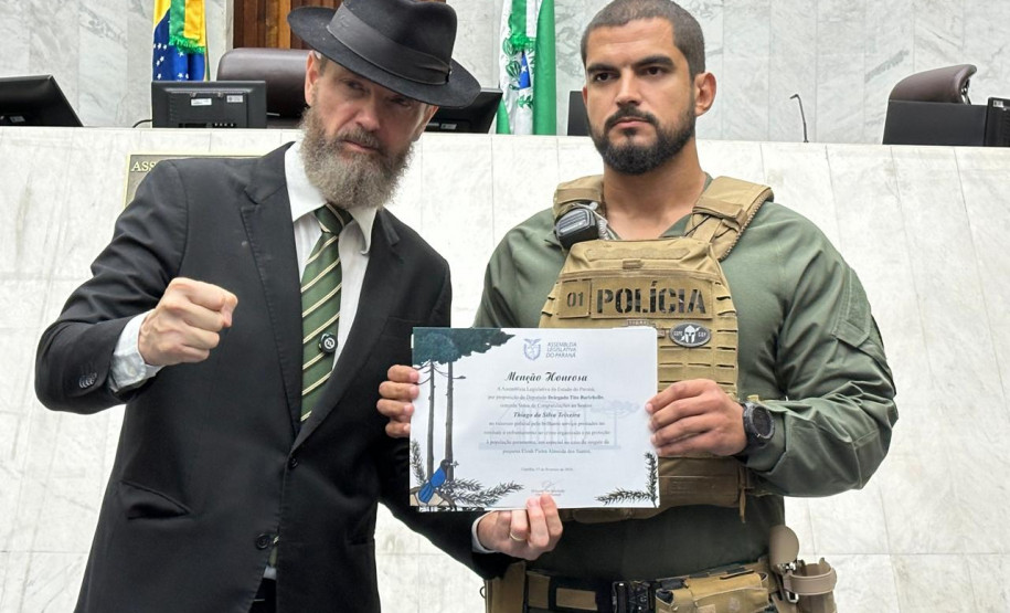 Policiais civis recebem menção honrosa por resgate de menina sequestrada no Paraná