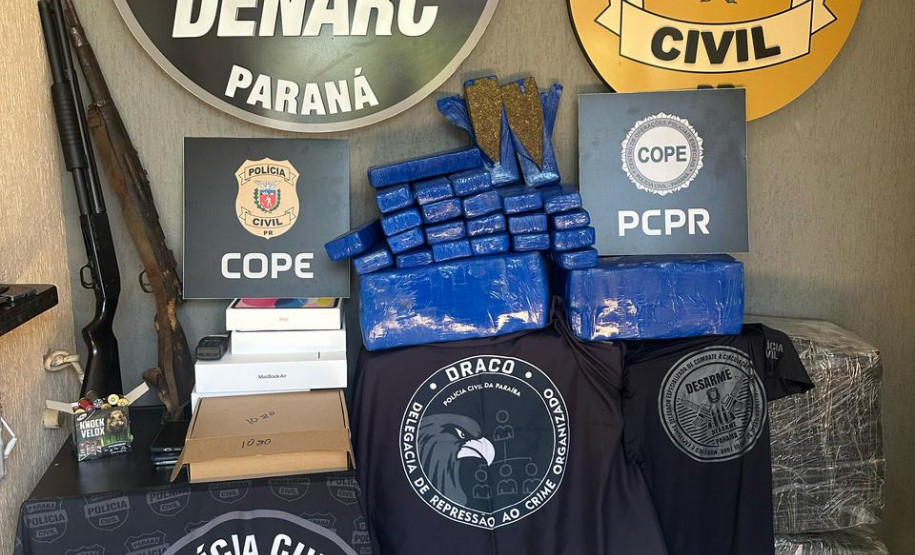 PCPR e PCPB prendem três homens por tráfico e associação para o tráfico de drogas em Foz do Iguaçu