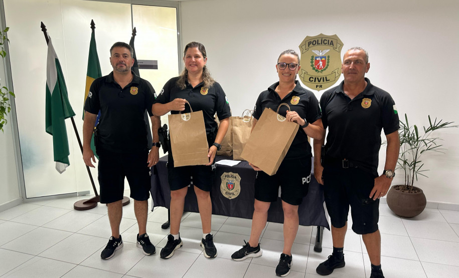 PCPR homenageia policiais que se destacaram na segunda fase do expediente e terceira fase do plantão no Verão Maior Paraná