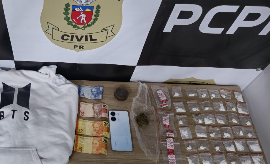 PCPR prende mulher em flagrante por tráfico de drogas em Ortigueira
