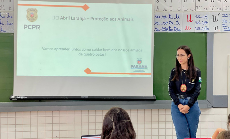 PCPR realiza palestra para conscientizar crianças ao maus tratos aos animais em Campina da Lagoa