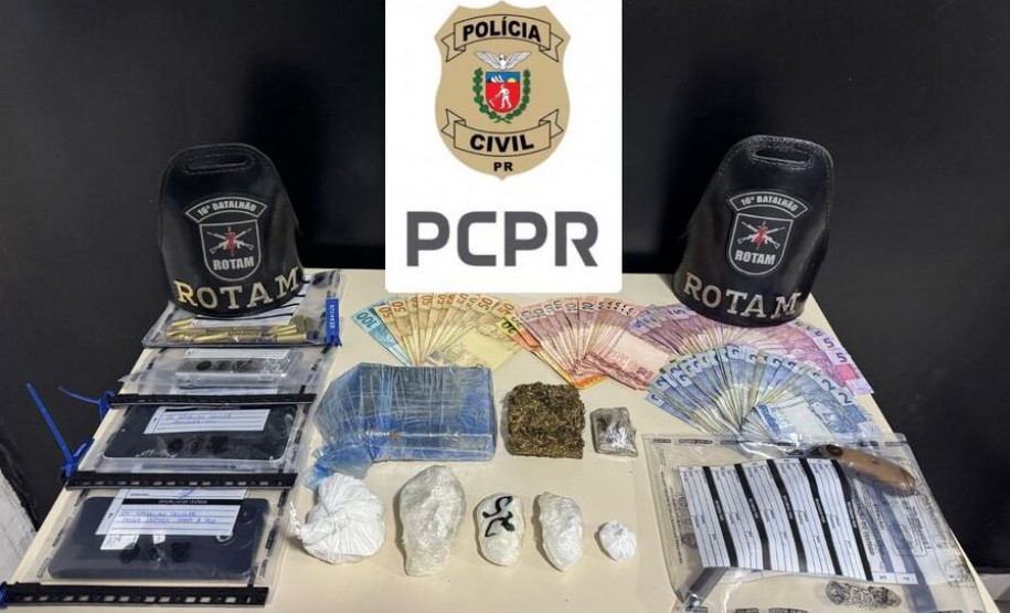 PCPR prende três homens durante ação contra o tráfico de drogas na região Central