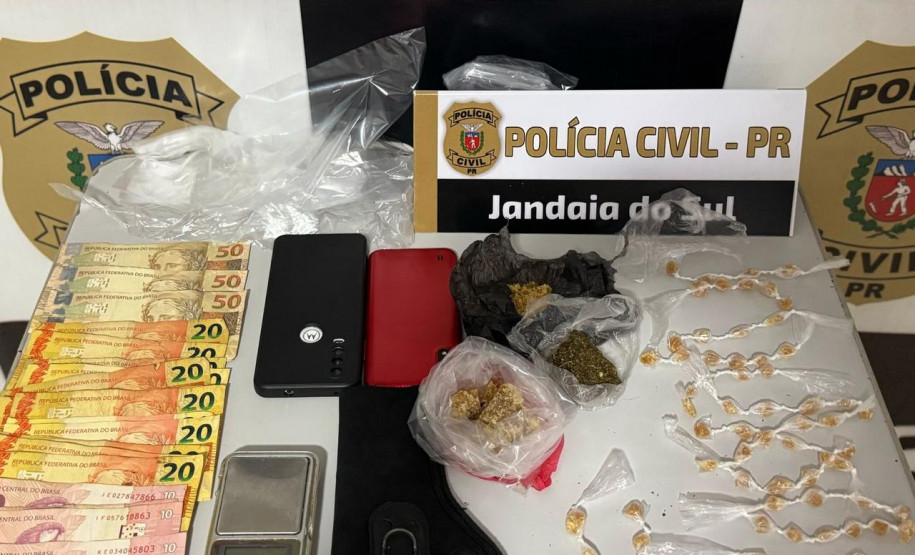 PCPR prende homem em flagrante durante ação em combate ao tráfico de drogas em São Pedro do Ivaí