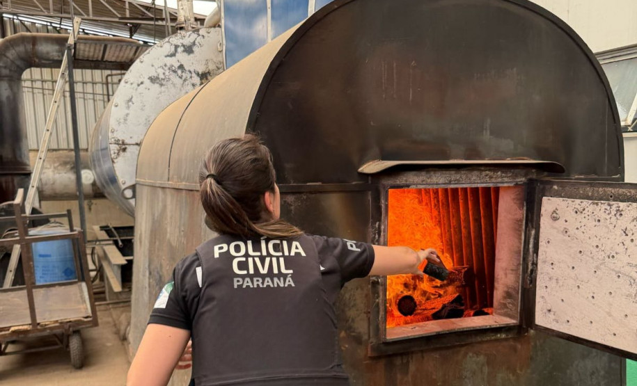PCPR incinera mais de 1,3 mil quilos de drogas em Piraquara
