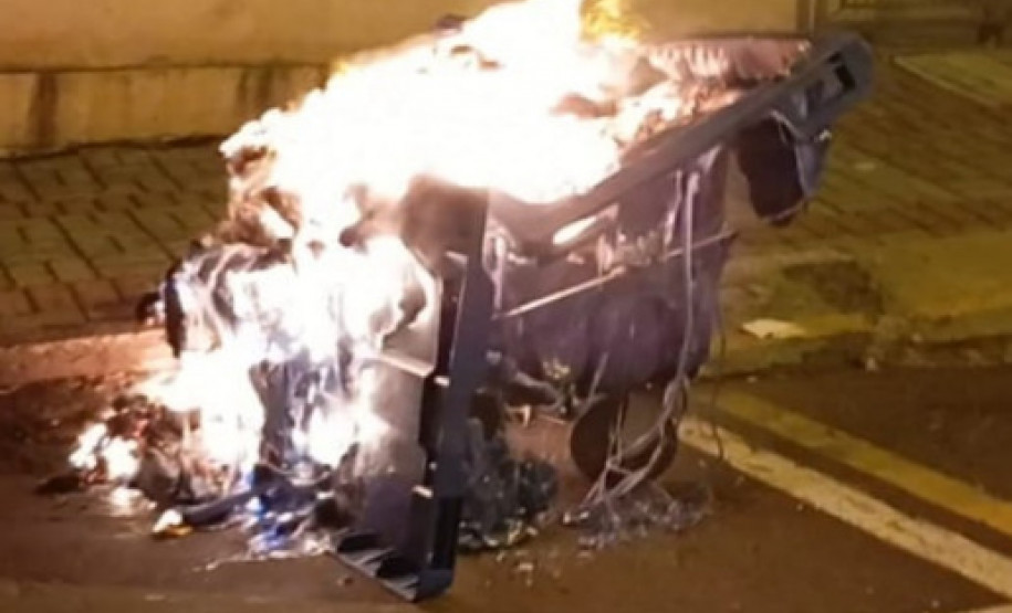 Polícia Civil identifica e indicia homem por incendiar lixeiras no centro de Francisco Beltrão